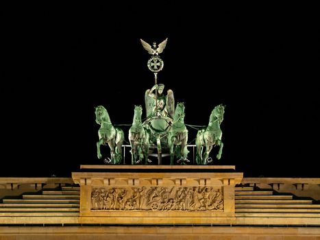 The Quadriga on the Brandenburg Gate in Berlin
