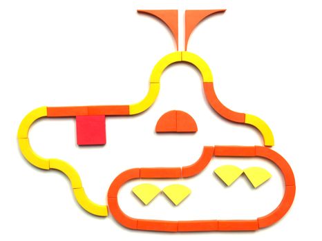 Tangram game toy with submarine