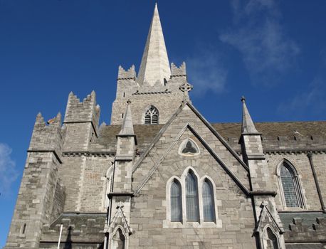 Christ Church in Dublin, gothic architecture style