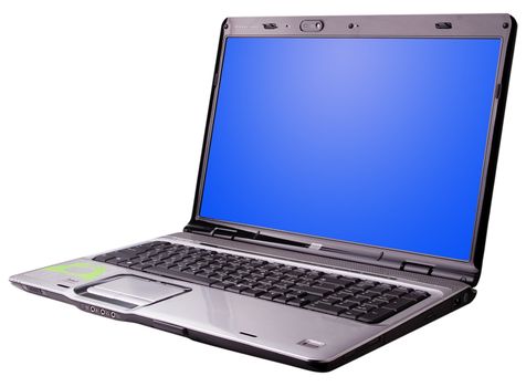 Personal computer with a large 17 inch screen.