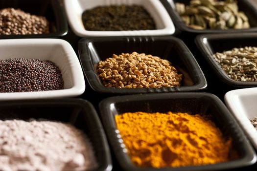 A set of original Indian spices