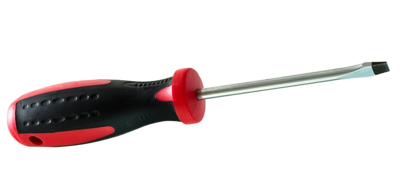 The screw-driver is isolated on a white background