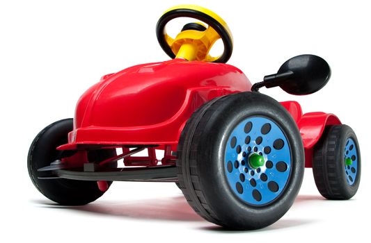 Children's car isolated on a white background