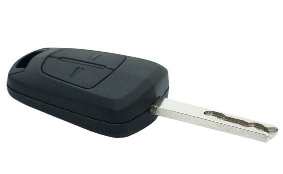 Car key isolated in white background