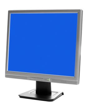 The monitor isolated on white background