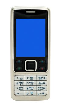 Cell phone isolated on white background