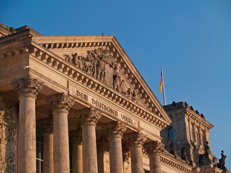 The German Parliament, the Reichstag, in Berlin
