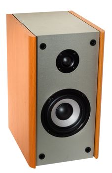 Sound speaker is isolated on a white background