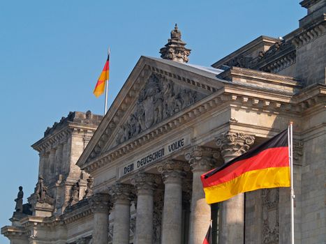 The German Parliament, the Reichstag, in Berlin
