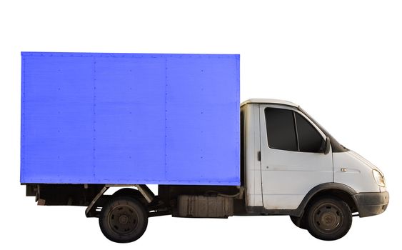 Commercial vehicle iolated on a white background