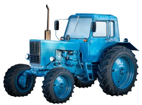 Tractor isolated on a white background