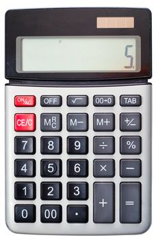 Calculator isolated on a white background