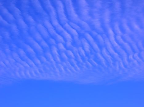 blue sky with cloud waves background abstract