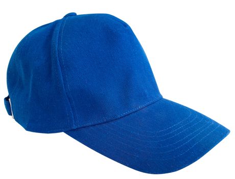 Blue baseball cap isolated. Sport concept