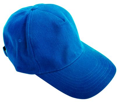 Blue baseball cap isolated. Sport concept