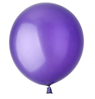 Children's blue balloon isolated on a white background