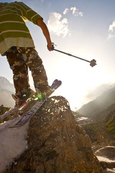 Freerider in Caucasus Mountains, Elbrus, summer 2010