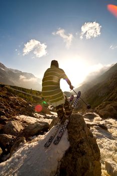 Freerider in Caucasus Mountains, Elbrus, summer 2010