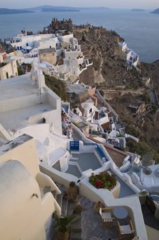 Santorini Island - summer holiday destination in Greece