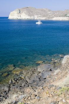 Santorini Island - summer holiday destination in Greece