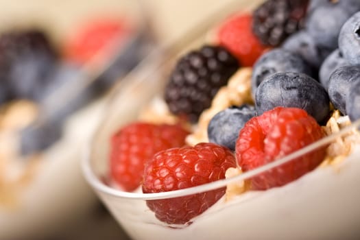 macro shot of colorful fresh fruit