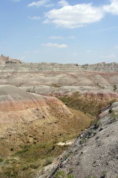 very colorful shot of the badlands