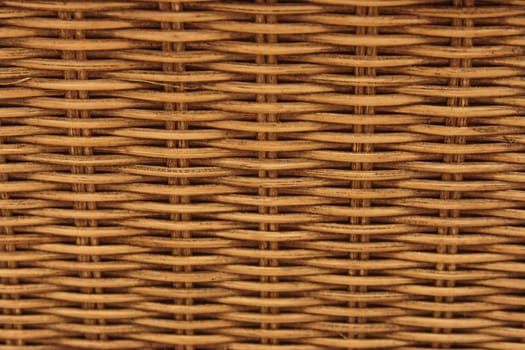 Brown close up of a basket weave background 