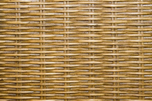 Brown close up of a basket weave background 