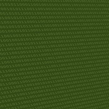 abstract binary code green background on a slight angle