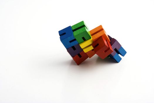 wooden blocks on string to help children focus their attention while studying in class teachers give to students that have learning disorders like adhd