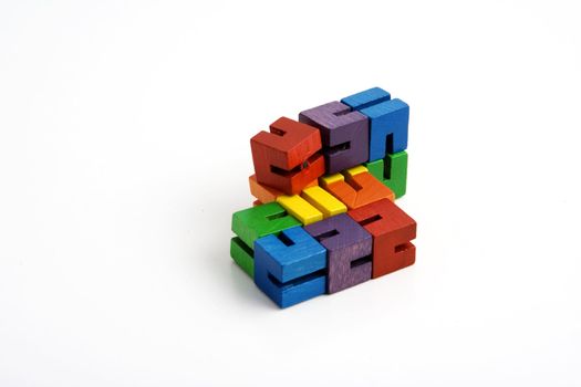 wooden blocks on string to help children focus their attention while studying in class teachers give to students that have learning disorders like adhd