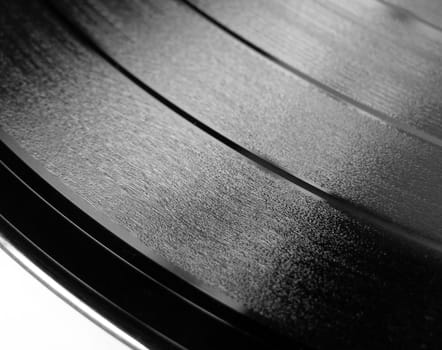 Vinyl record music recording support