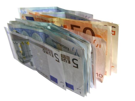 Euro banknotes and coins