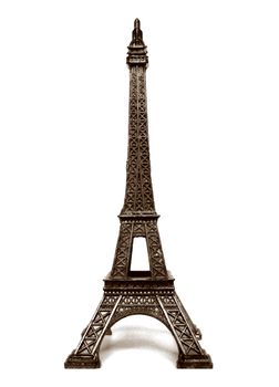 Scale model of the Eiffel tower in Paris