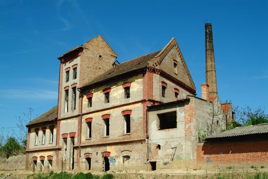 abandoned industrial building