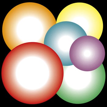 abstract multi colored circles