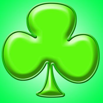 Green shamrock clip art background or frame