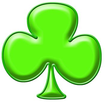 Green shamrock clip art background or frame