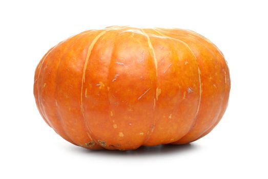 Orange pumpkin isolated on white background.