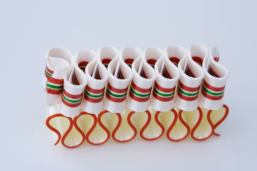 christmas ribbon candy colorful shaped like a present ribbon