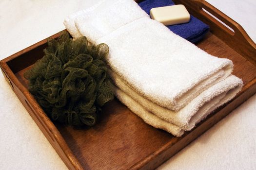 Spa supplies white towel time to relax!!!