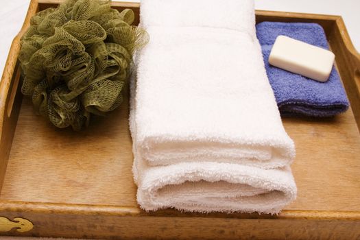 Spa supplies white towel time to relax!!!