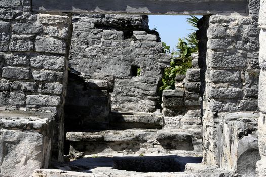 Ruins in Tulum Mexico This is a rocky area filled with many ruins right on the water