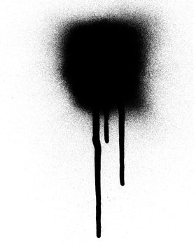 Drips and spray paint on a whit background. Great for that urban look.