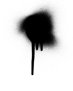 Drips and spray paint on a whit background. Great for that urban look.