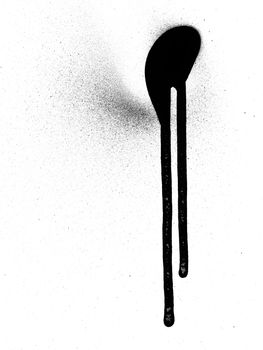 Drips and spray paint on a whit background. Great for that urban look.