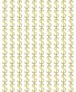 3d golden dollar signs texture