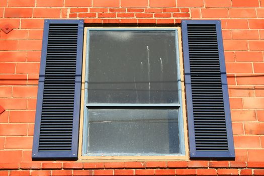 Close up of the building window.
