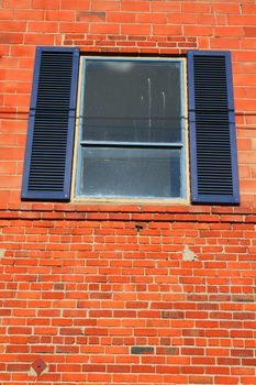 Close up of the building window.
