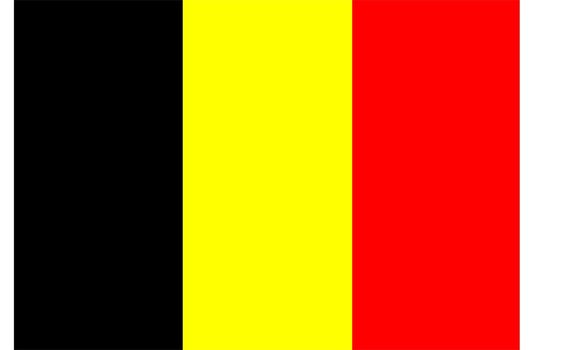 Flag of Belgium national country symbol illustration